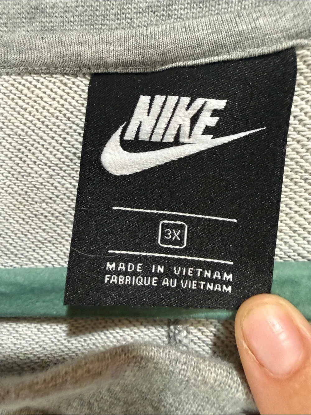 Nike Light Grey Snap-Front Sweatshirt Jacket